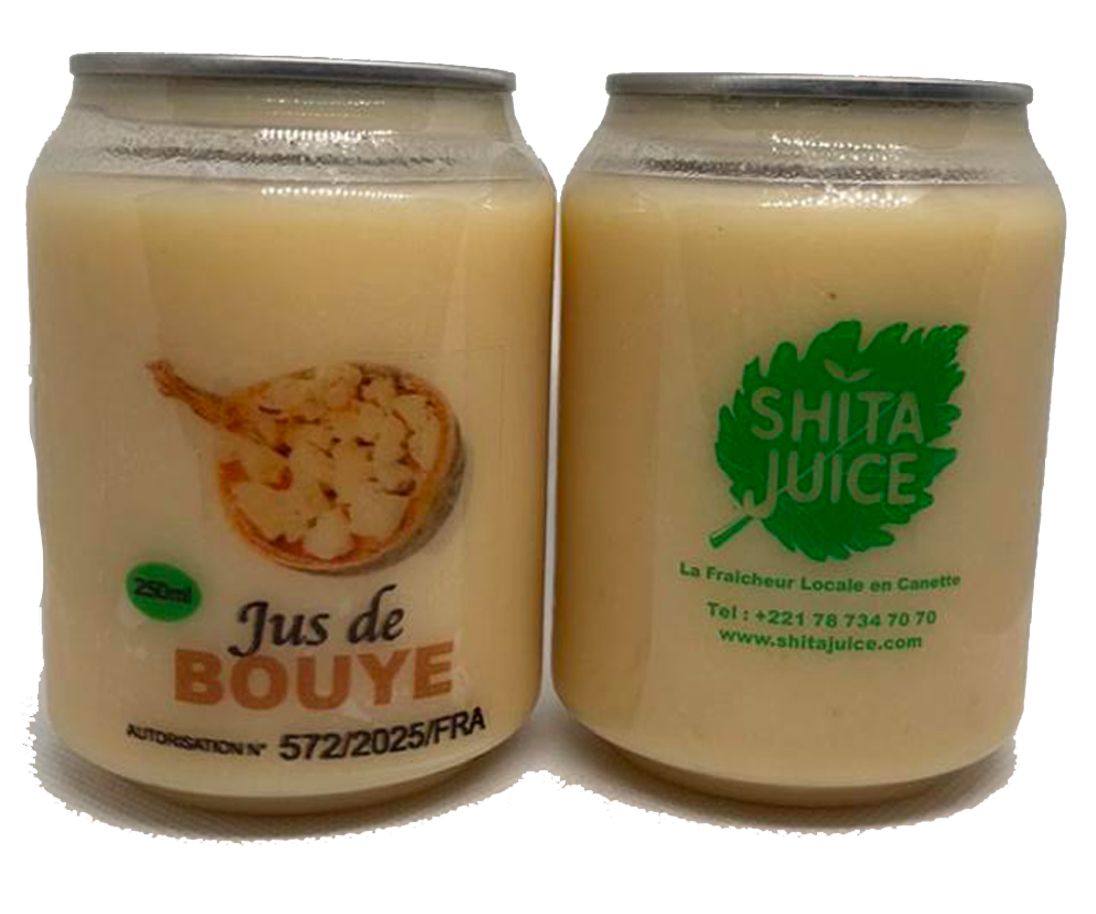 Pack jusBouye – 10 canettes 250ml 100% naturel, sans conservateur